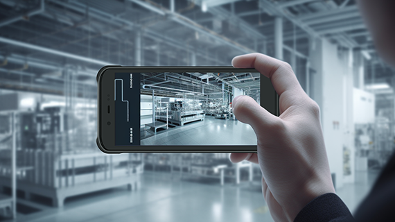 handheld A07 in factory