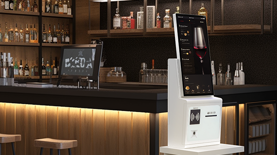 Desktop self-service hybrid kiosk A46