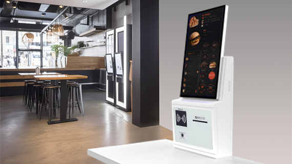 Desktop self-service hybrid kiosk A46
